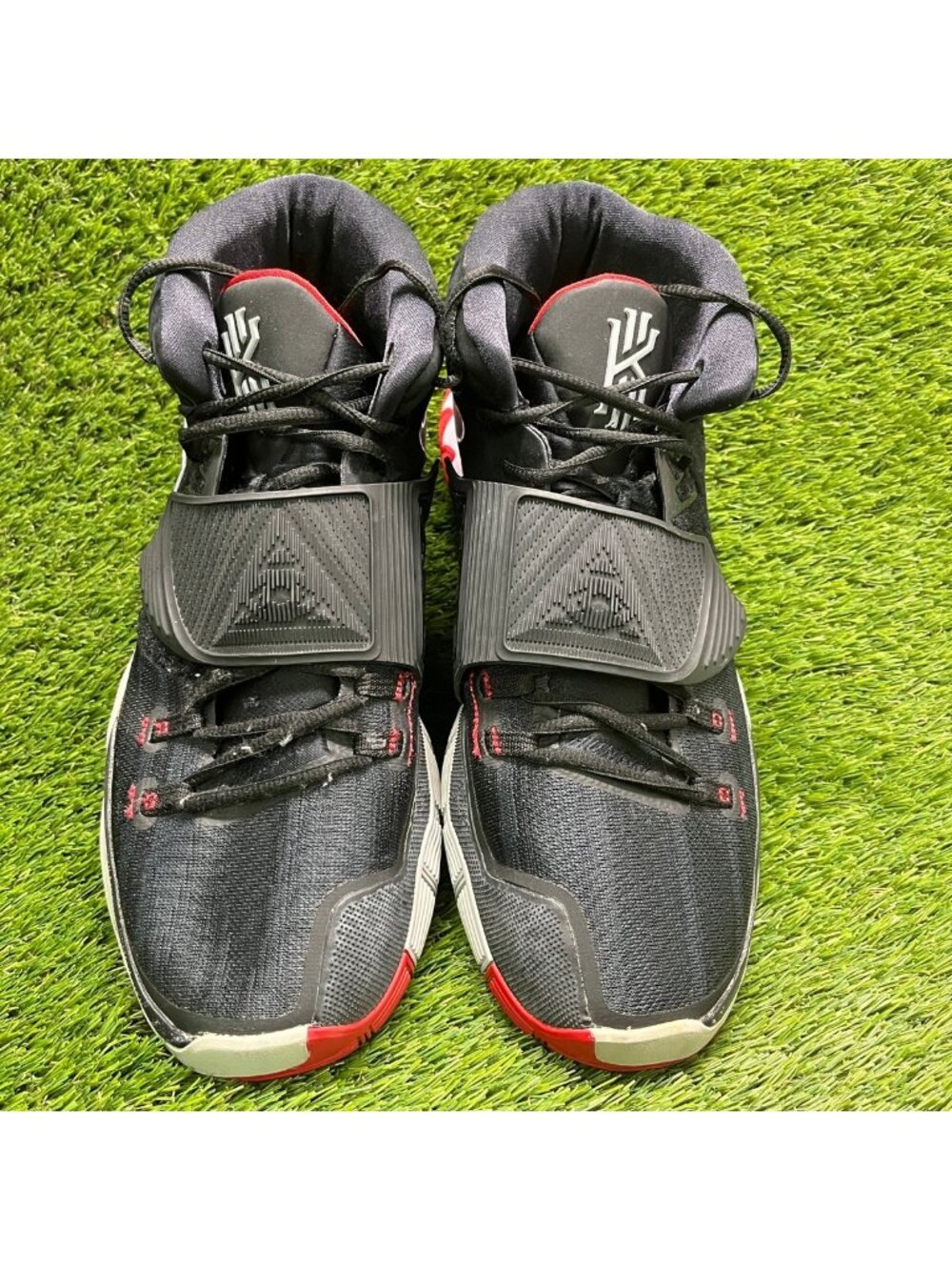 Nike Kyrie 6 Mens Size 15 Black Red White Athletic Basketball Shoes Sneakers‎